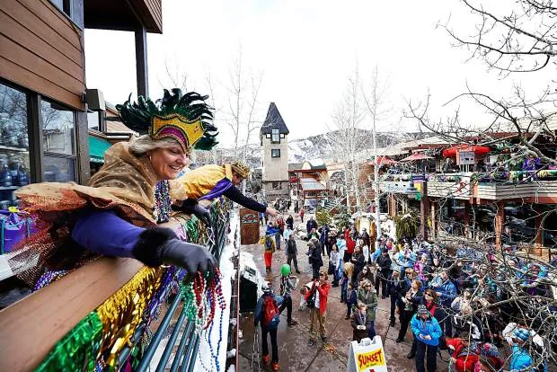 Group gathering in Snowmass Village